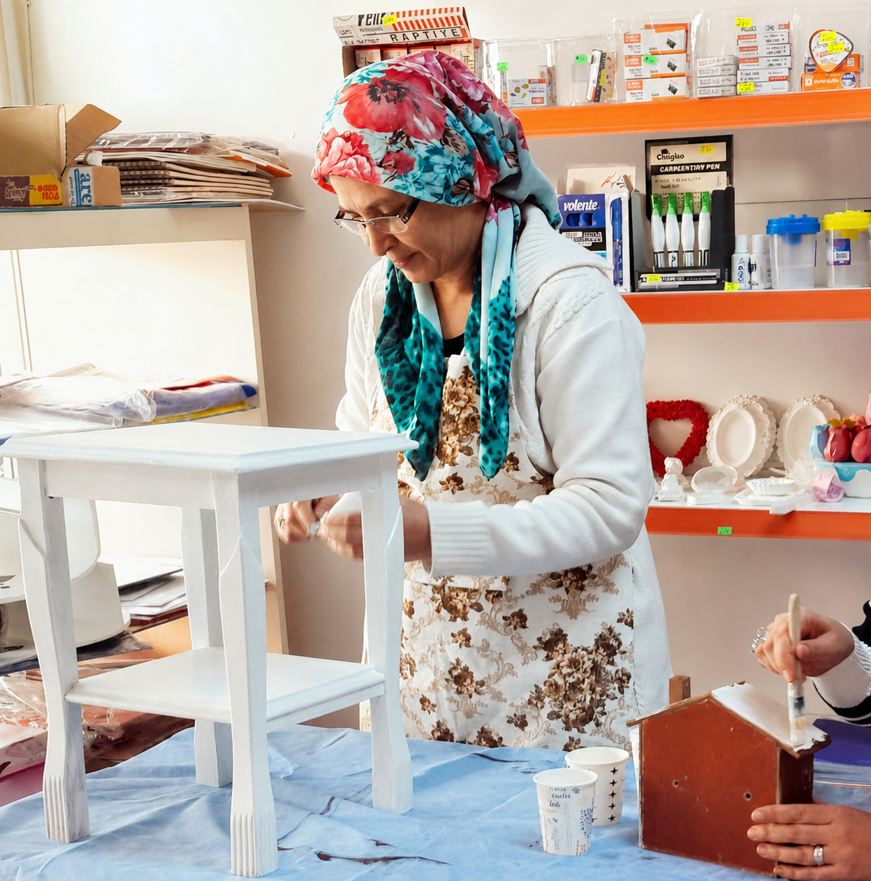 Hands-on painting and making activity